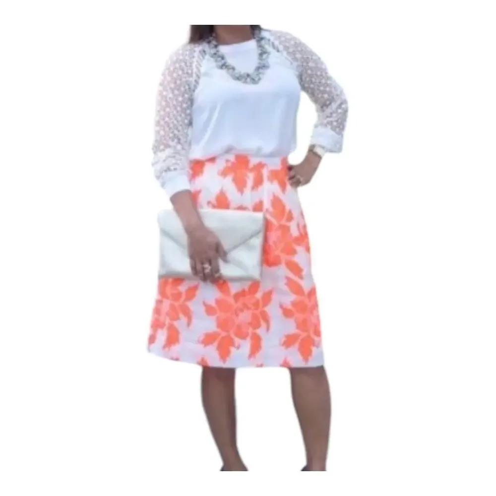 J crew neon flounce skirt